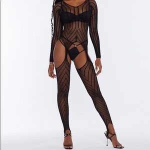 New! Savage by Fenty. Commitment Issues Fishnet Body Stocking.